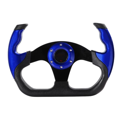 Imitation Racing Steering Wheel Adaptable – Cab and accessories - blue