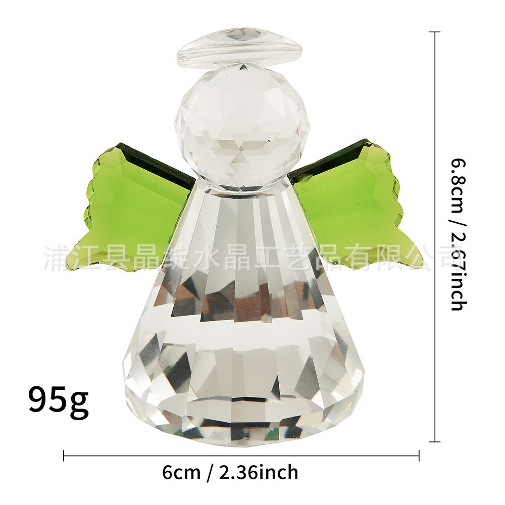 Fábrica directa transfronteriza para proteger la fortuna muñeca de cristal ángel regalo creativo decoración del hogar adornos de mesa