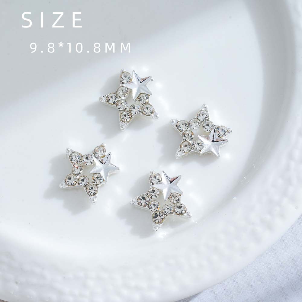 은색 다섯개 별