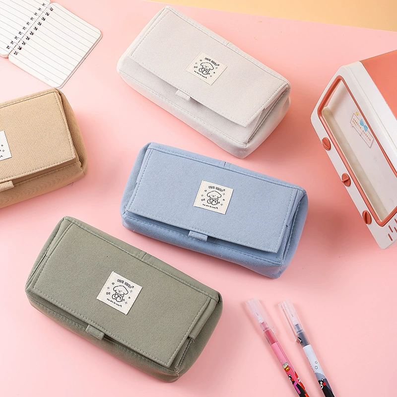 Capacious high quality pencil case for students, new collection, for secondary school