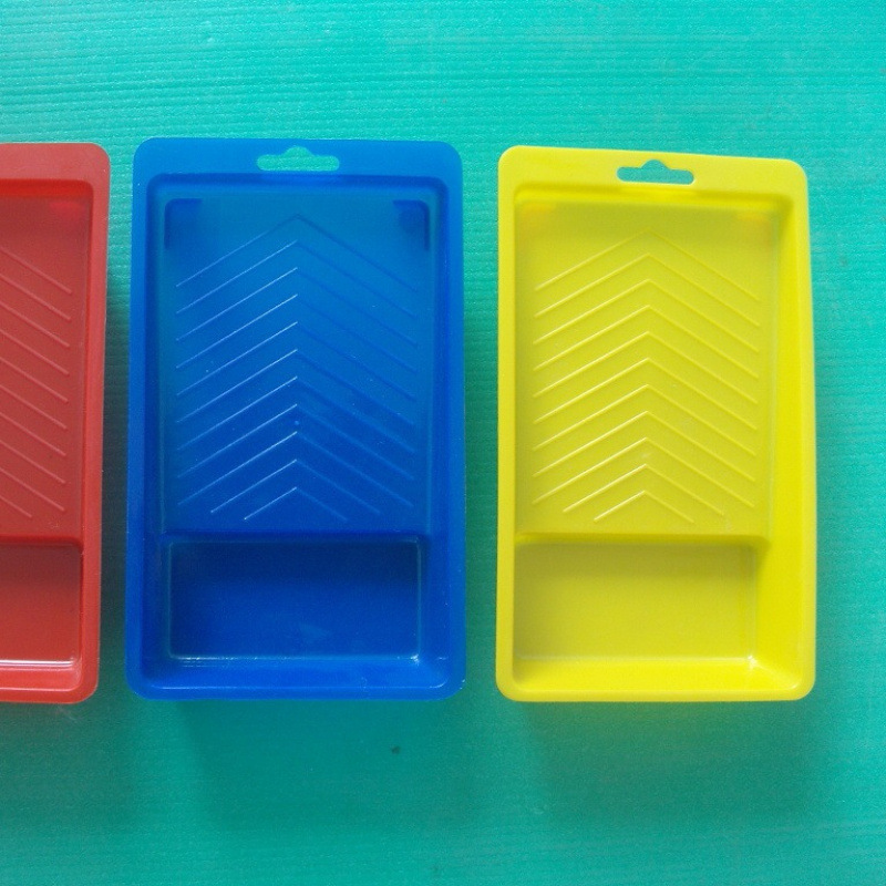 Huade 2 pulgadas 45 cepillo de rodillo de pintura bandeja de plástico pintura de látex placa de pintura cubo de pintura caja de pintura fábrica cabello recto