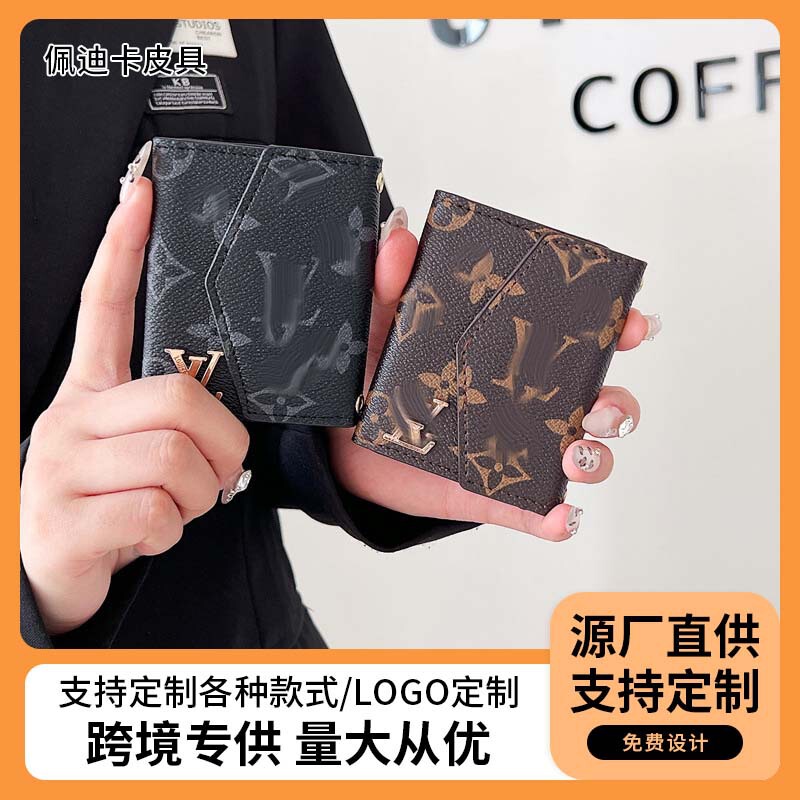 Cross-Border New Accordion-Style Coin Purse Mini Bag Pu Leather Card Holder Classic Paisley Wallet Piggy Card Case