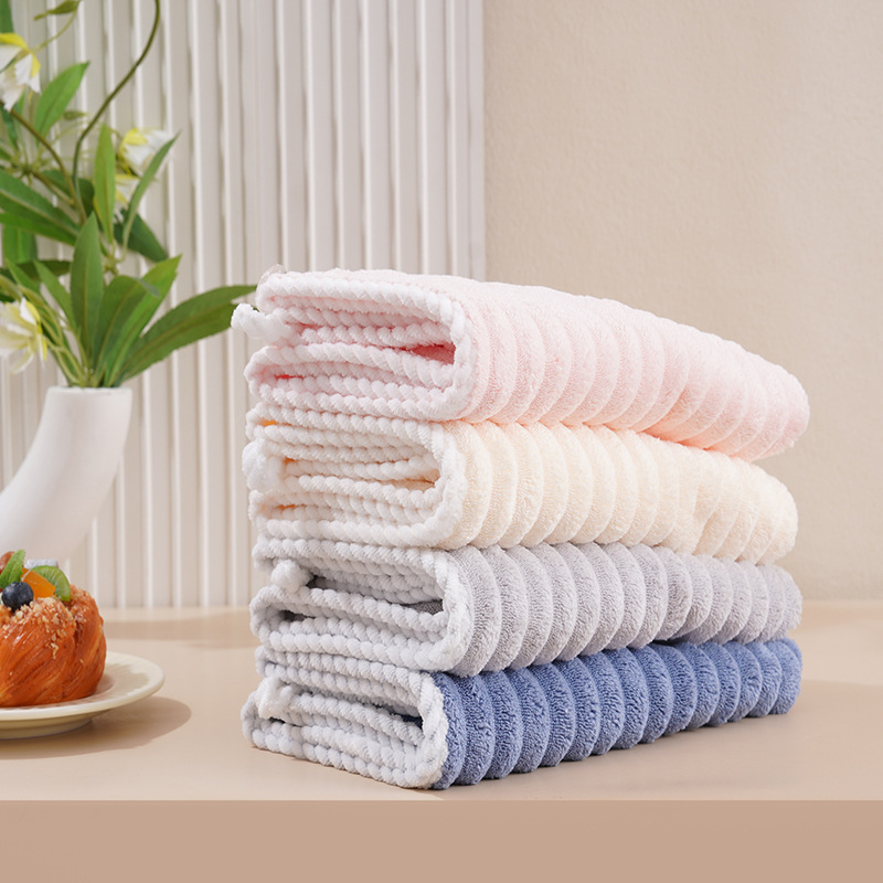 Toalla de ducha absorbente de terciopelo para secar el pelo_voghion.com