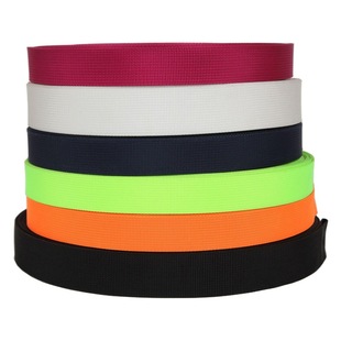 Factory high quality color complete luggage backpack belt imitation nylon pit belt small wavy pattern American pattern imitation nylon webbing