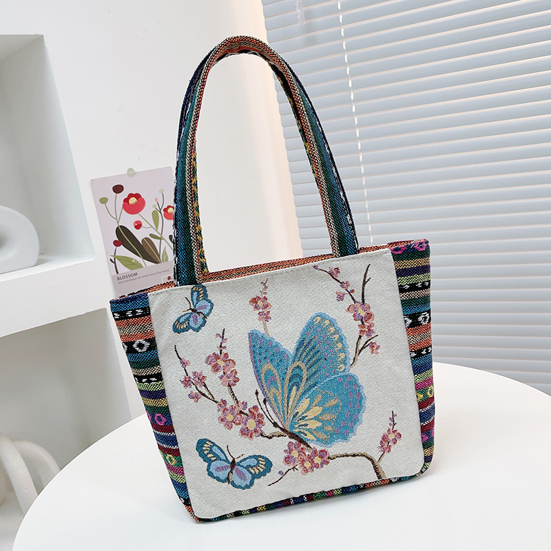 メーカー卸売ハンドバッグ漫画両面ジャカード刺繍手提げ袋サラリーマンのハンドバッグ|undefined
