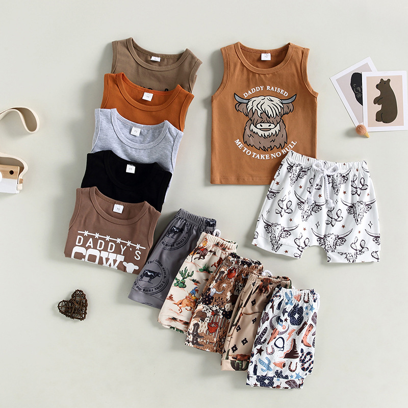 Casual Animal Cartoon Cotton Boys Clothing Sets display picture 1