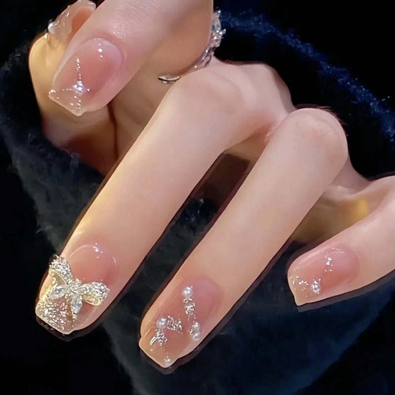 Spring and Summer Wearable Nails 2026 New Nail Stickers Autumn and Winter Medium and Short Styles Ins-Style High-End Fake Nail Stickers Spring and Summer Wearable Nails 2026 New Nail Stickers Autumn and Winter Medium and Short Styles Ins-Style High-End Fake Nail Stickers