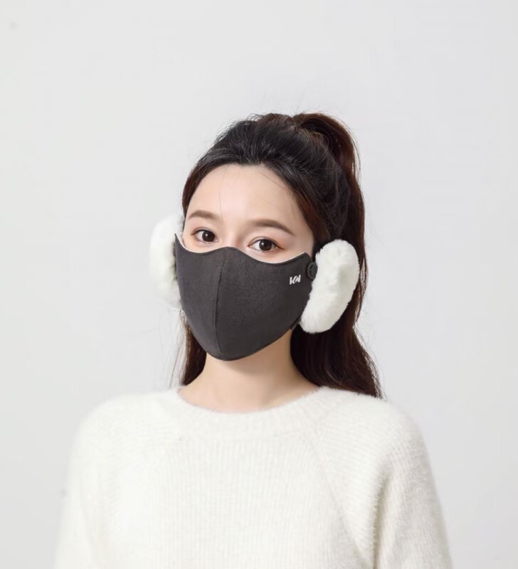 新しい冬用マスク、暖かいツーインワン取り外し可能な顔向きのファッショナブルな防寒防風プラスベルベット不凍液サイクリングイヤーマフ|undefined