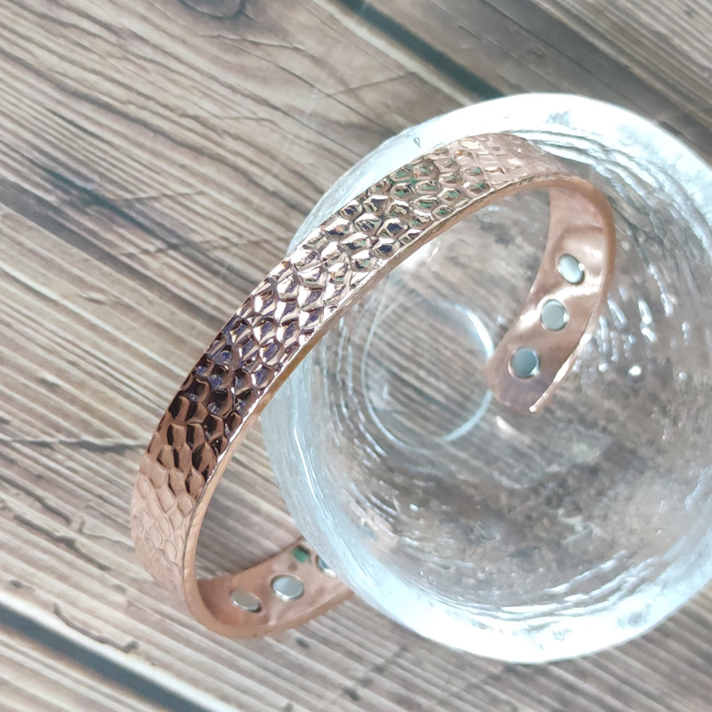 Men's Gender Simple Style Classic Style Solid Color Copper Magnetic Men's Bangle Men Cuff & Bangle