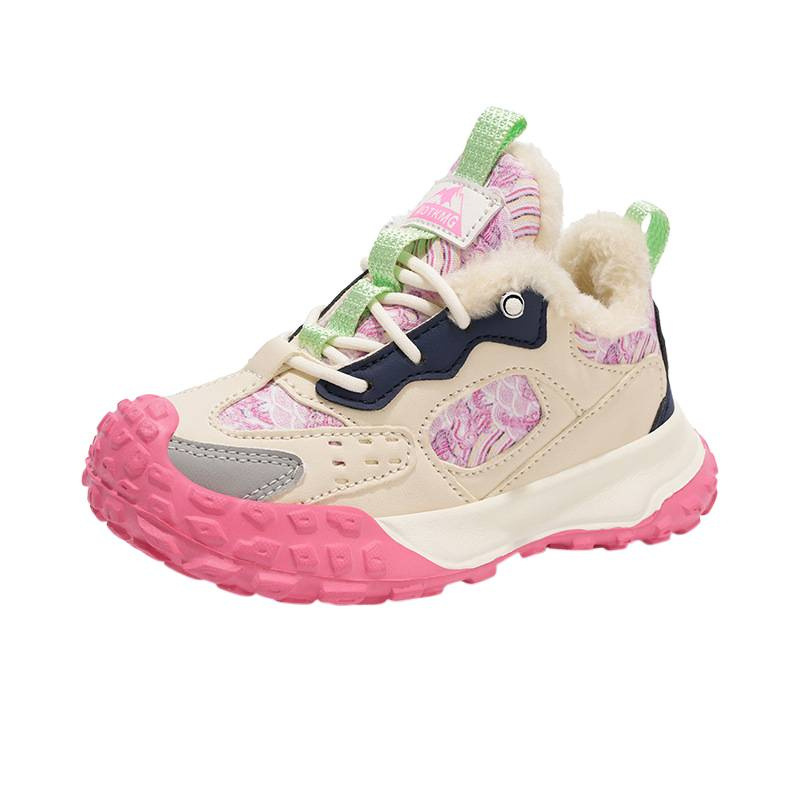 Astro para niños zapatos deportivos Guofeng invierno 2025 nuevo algodón calentamiento zapatos de carrera con suela suave zapatos de papá cómodos