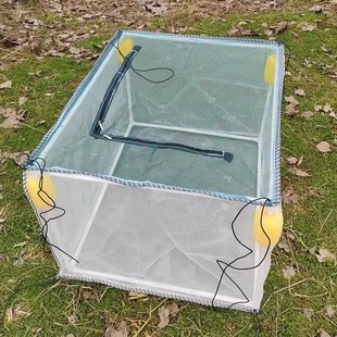 Fish Fry Culture Cages Isolation Cages Fish Culture Fish Storage Fish Suspension Floating 40 Mesh Skeleton Goldfish Koi Monopterus eel Shrimp Seedlings