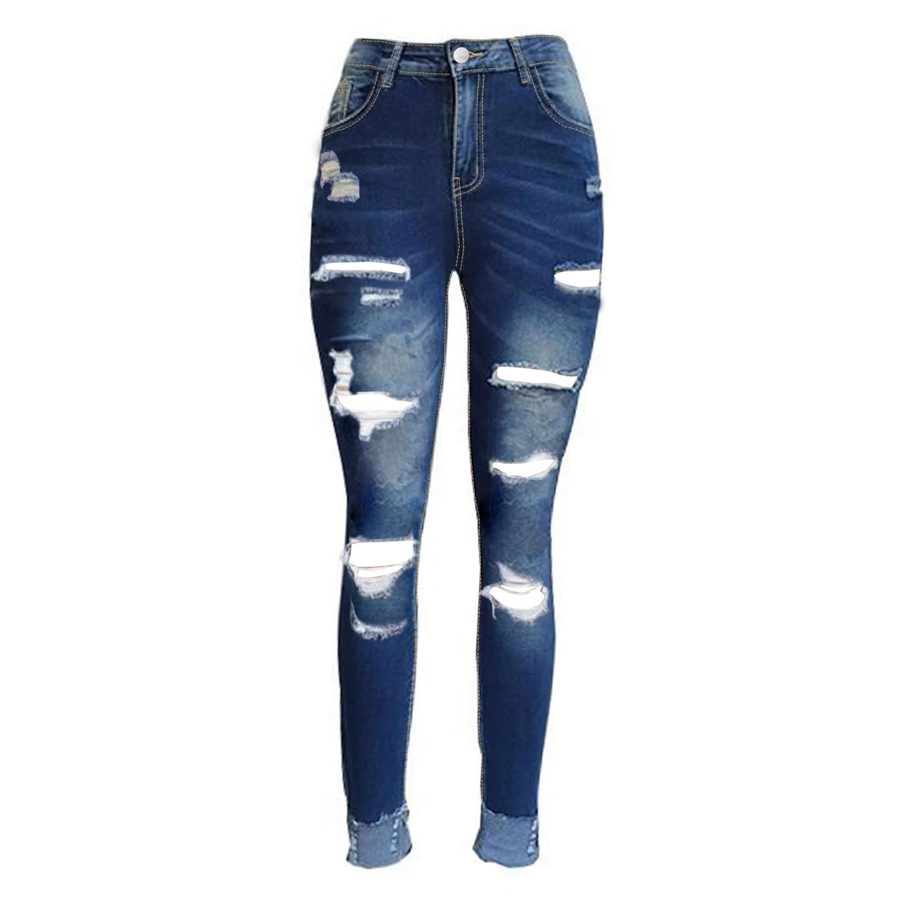Blue denim trousers, European style, LAZADA, Amazon