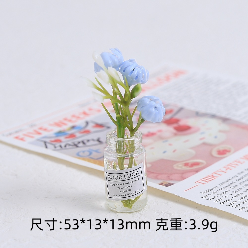 입체적인 야광 꽃병 - 스몰 블루