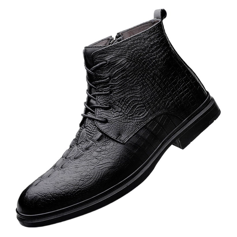 Ботинки Челси больших размеров, мужские кожаные ботинки большого размера 45 больших размеров 46, высокие кожаные туфли, хлопковые туфли на флисовой подкладке 47, Ботинки Martin из воловьей кожи