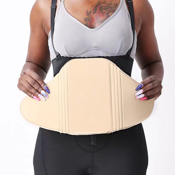 Thin belly liposuction after abdominal fixed shaping pressure plate high elastic sponge pad liposuction plate