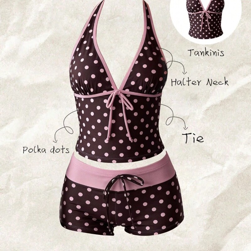 2026 New Cross-Border Supply: New Thai Polka Dot Sexy Women's Two-Piece Bikini Swimsuit 2026 New Cross-Border Supply: New Thai Polka Dot Sexy Women's Two-Piece Bikini Swimsuit