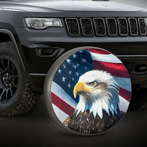 Amazon Populyar Amerika Bayrağı Avtomobil Ehtiyat Şin Örtüyü, SUV Yük maşını üçün