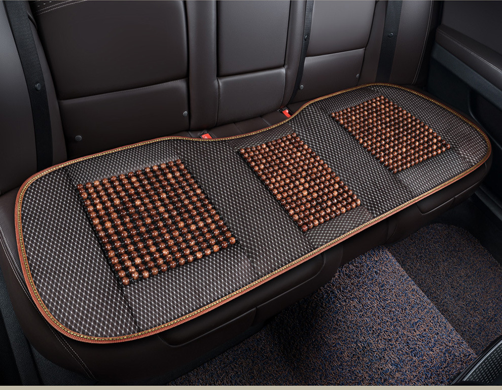 Car Seat Cushion, Cool Cushion, Wooden Bead Ventilation Seat Cushion, Ice Silk, Breathable for Summer, Universal for All Seasons, Truck Seat Cushion, Ice Silk