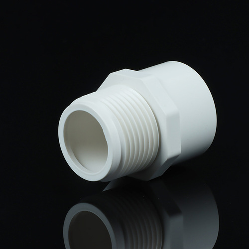 PVC External Thread Direct Connector, External Spline Straight Connector, Quality Guaranteed, Water Supply Pipe Fittings
