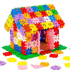 拼图积木儿童塑料拼装玩具数字母方块男孩3到6岁女孩智力开发代销