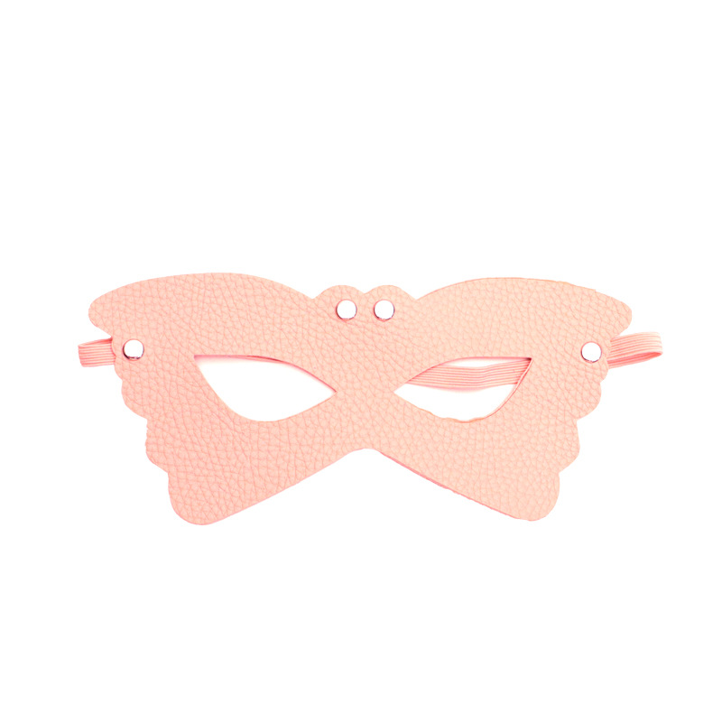 Butterfly Eye Mask PU Leather Blindfold for Couples Sensory Play — detail image 11