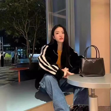 时尚运动款貂皮大衣皮草女真貂毛外套女整貂名媛2024新款皮毛一体