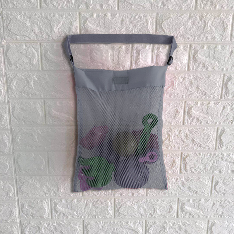 Fábrica al por mayor de múltiples capas de los niños bolsa de almacenamiento de juguete plegable bolsa de almacenamiento portátil bolsa de arena herramienta de excavación bolsa de red