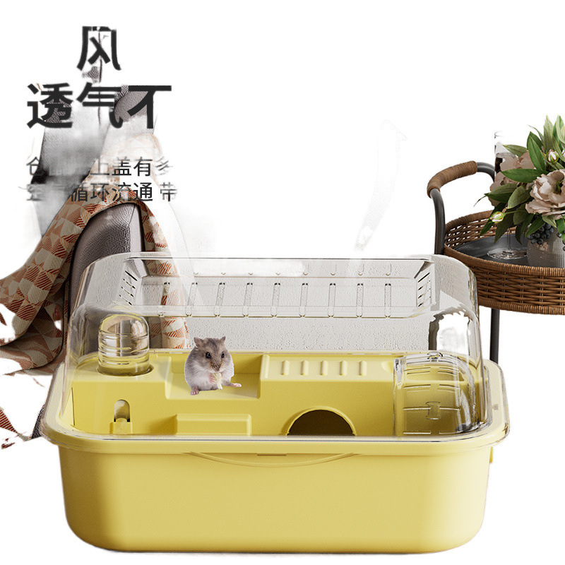 ハムスターケージ 小型ゴールデンワイヤーヴィラ アクリル特大専用ハウス 格安セット 透明用品付き|undefined