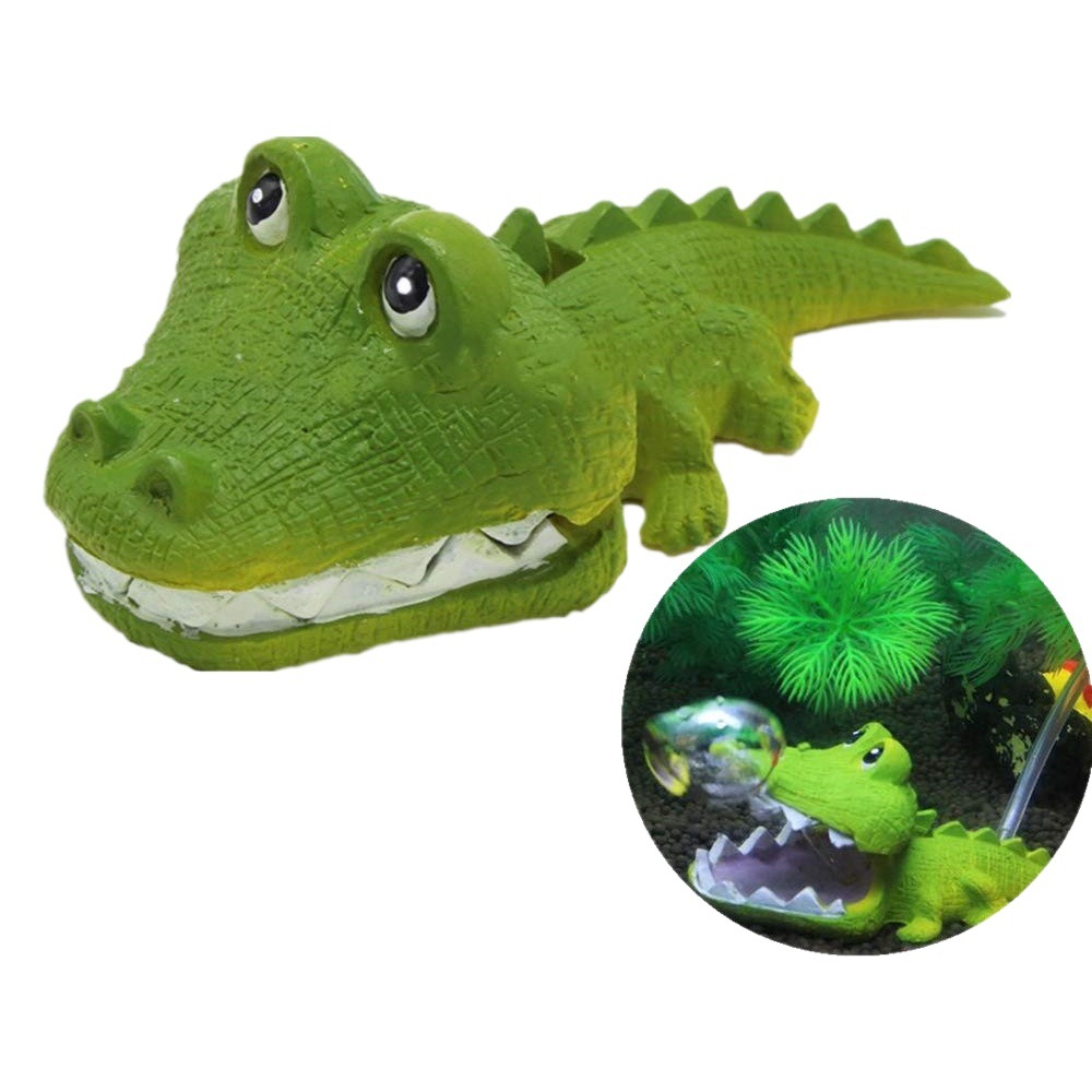 Acuario pecera paisaje decoración animal pulpo resina artesanía tiburón cocodrilo hipopótamo decoración animal