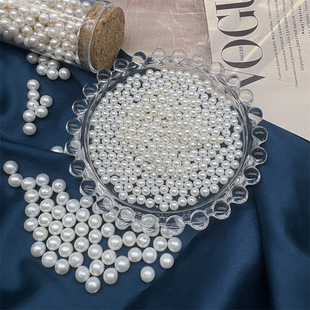 Natural Freshwater Real Pearl Loose Beads Baby Beads with Holes Bare Beads Nearly Round String Bracelet Necklace DIY Material