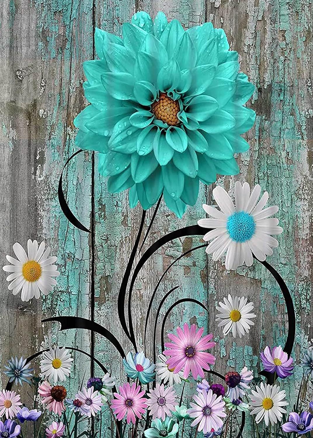 Transfronterizos hechos a mano full-diamond diy pegatinas de diamante 5D pintura al óleo pintura de cristal mampostería fábrica personalizada al por mayor