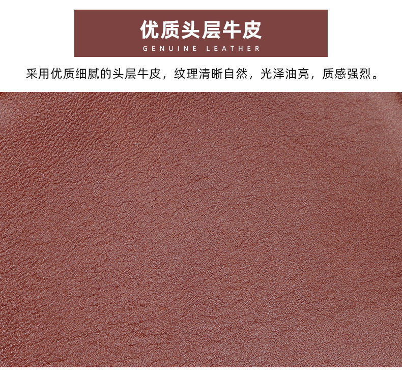 Túi đeo chéo kiêm ví tiền lẻ da bò thật dạng hộp vuông nhỏ có dây xích, 10×10×7,5 cm — Tùy chỉnh chi tiết 4
