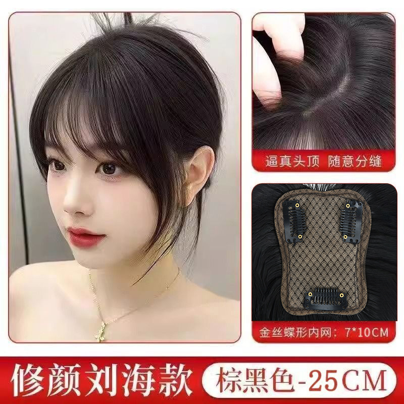 에코네트 하의/모발이식과 비슷 [브라운블랙] 앞머리스타일 - 인트라넷 7*10cm