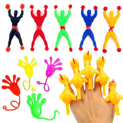 Bulk Climbing Spider Man Palm Sticker Sticky Hand Nostalgic Sticky Wall Hand Stress Relieving Soft Gel Climbing Toy