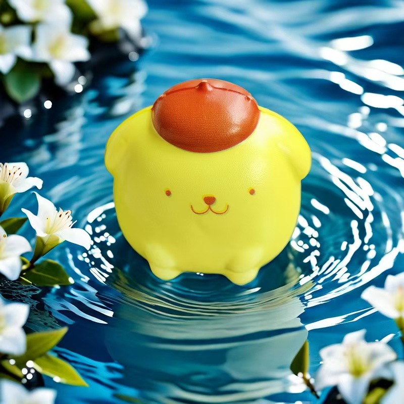 작은 노란 개 핀치 메쉬 백 1개