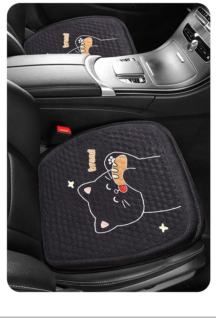 Factory Direct Supply of New Cartoon Gel Car Seat Cushion Ice Silk Cooling Pad Office Sedentary Breathable Cooling Pad Silicone Pad