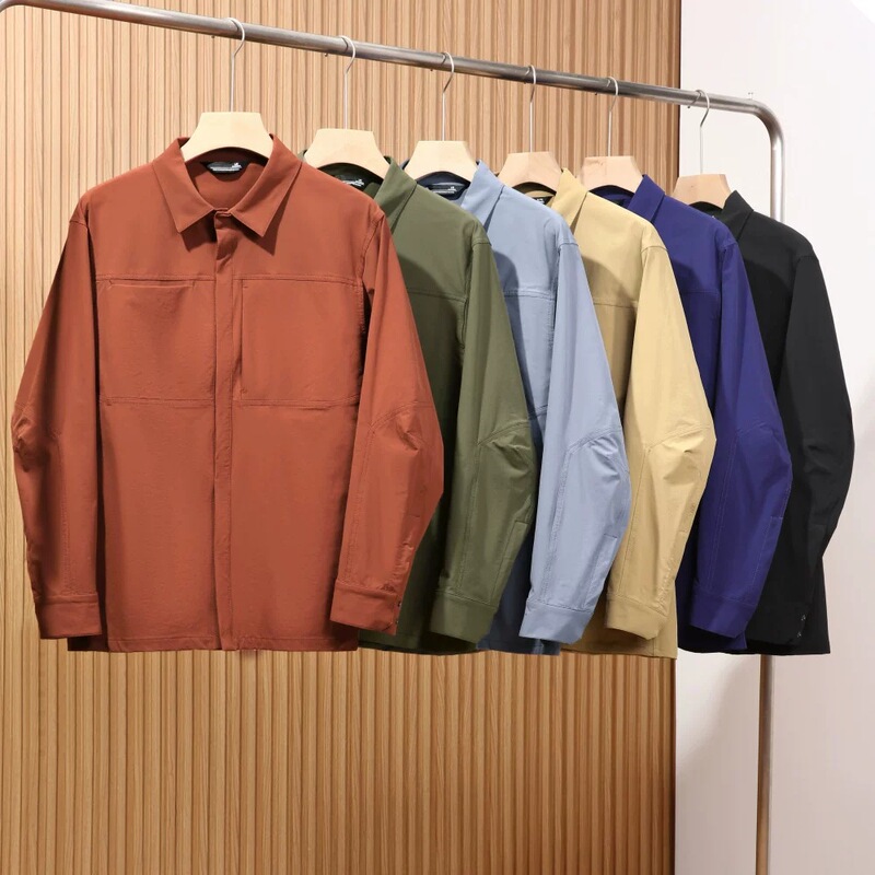 So cool! Autumn collection: mountain-style, functional, tear-resistant, lightweight shirt-collar casual men's work jacket, trendy So cool! Autumn collection: mountain-style, functional, tear-resistant, lightweight shirt-collar casual men's work jacket, trendy
