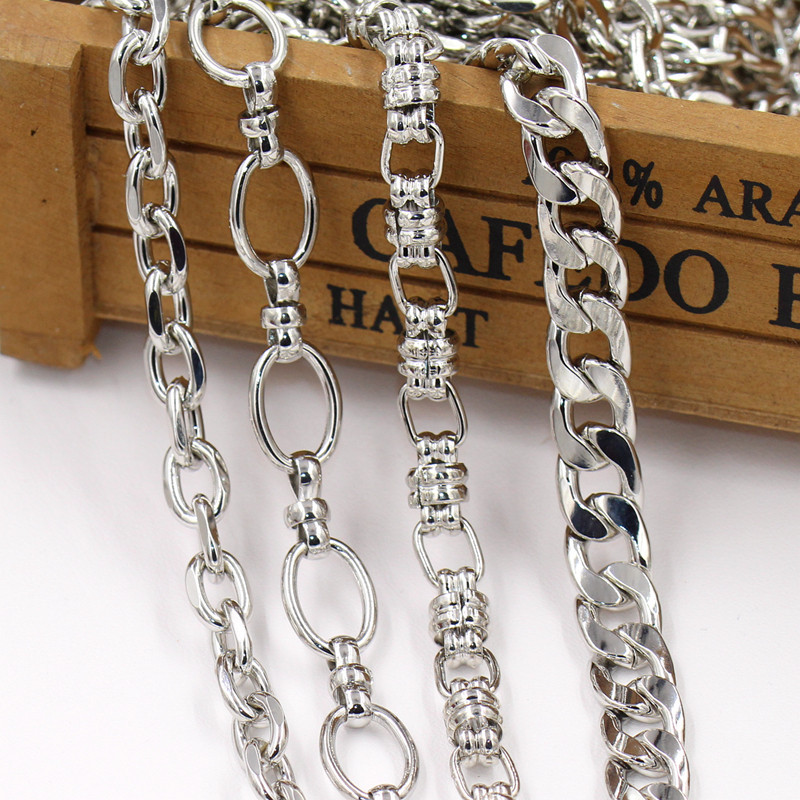 아연 도금 스테인레스 스틸 철 체인 NK 두꺼운 크로스 체인 동물 개 체인 DIY 수제 보석 수하물 오픈 교수형 체인
