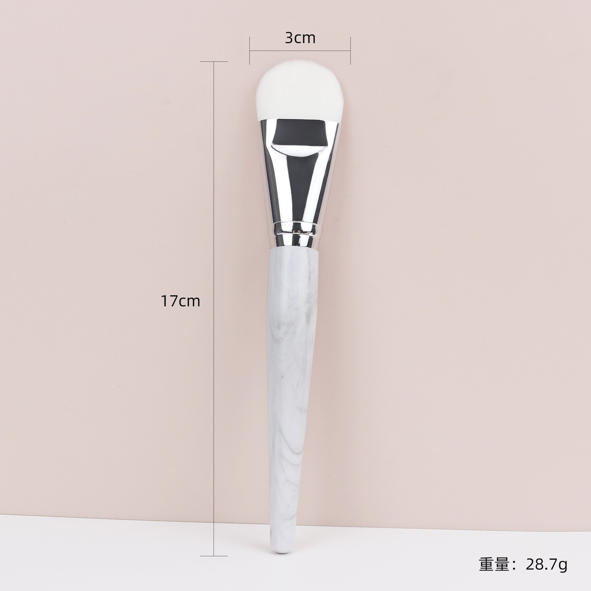 Cepillo de maquillaje multifuncional ultra delgado ensanchado sin marcas blanqueador no comer cepillo de base tipo lengua de polvo grande cepillo de máscara de pelo suave