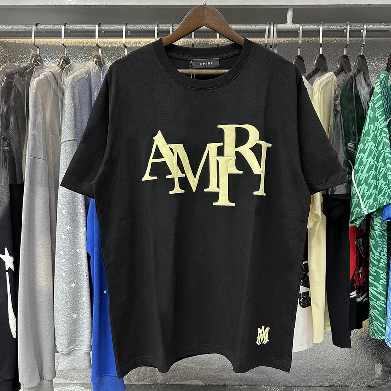 AM1R1 ICON小衆潮牌平和鳩アルファベットプリント丸首ゆるい半袖tシャツ男女カップル半袖|undefined