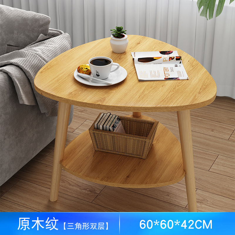 우드 컬러 삼각 복층 모델 [직경 60*60*42] 원목 다리