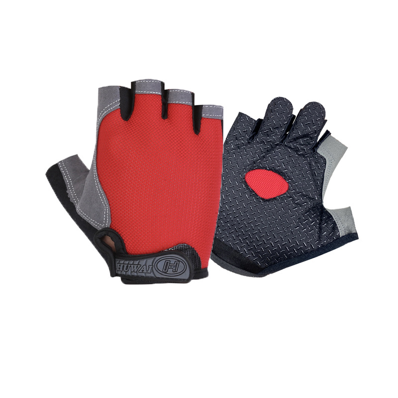 Guantes de fitness para hombres y mujeres de verano Delgado medio dedo deportes equipo anti-capullo entrenamiento barra horizontal resistente al desgaste yoga montar en bicicleta