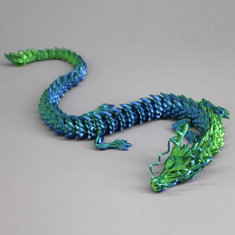 3D 印刷ジョイント可動ドラゴン 3D 中国ドラゴンモデルおもちゃ造園装飾装飾品誕生日ギフト手作り|undefined
