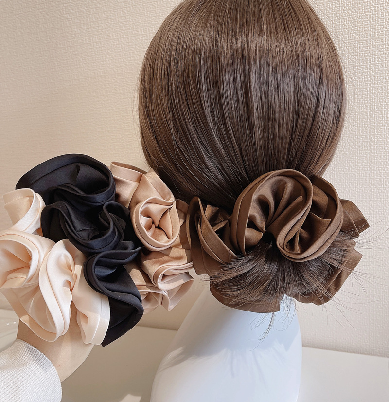 Basic Lady Classic Style Solid Color Cloth Hair Tie display picture 1
