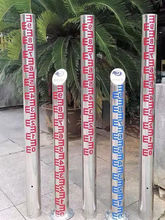 不锈钢水位尺水位标尺刻度测量尺铝合金搪瓷反光量水尺水位线标识