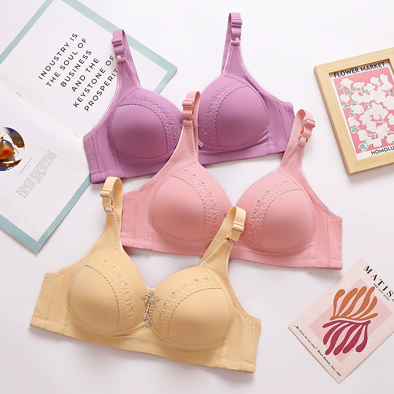 Wireless bra, comfortable breathable push up bra, supporting underwear, plus size