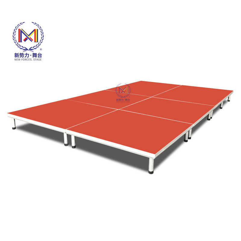 Stage Aluminum Alloy Quick-Install Stage Indoor Hotel Catwalk T-Stage Wedding Event Performance Quick-Install Assembled Stage
