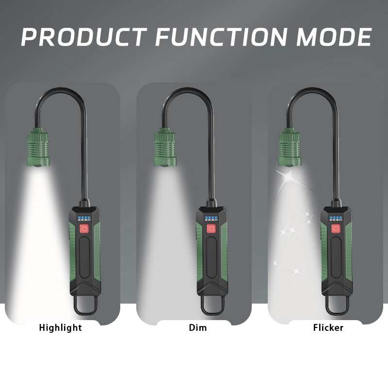 New cross-border soft tube household magnetic inspection light, professional outdoor emergency lighting, car repair work light