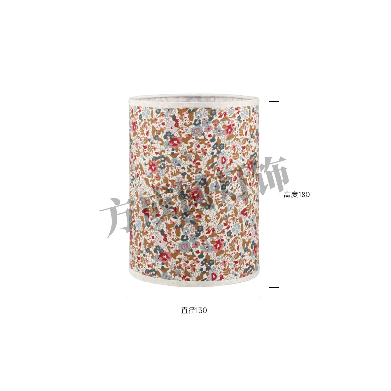 Pantalla de lámpara de mesa pastoral retro patrón de impresión floral lámpara de mesa carcasa de pantalla de lámpara estilo nacional chino lámpara de cabecera de casa de familia pantalla de lámpara