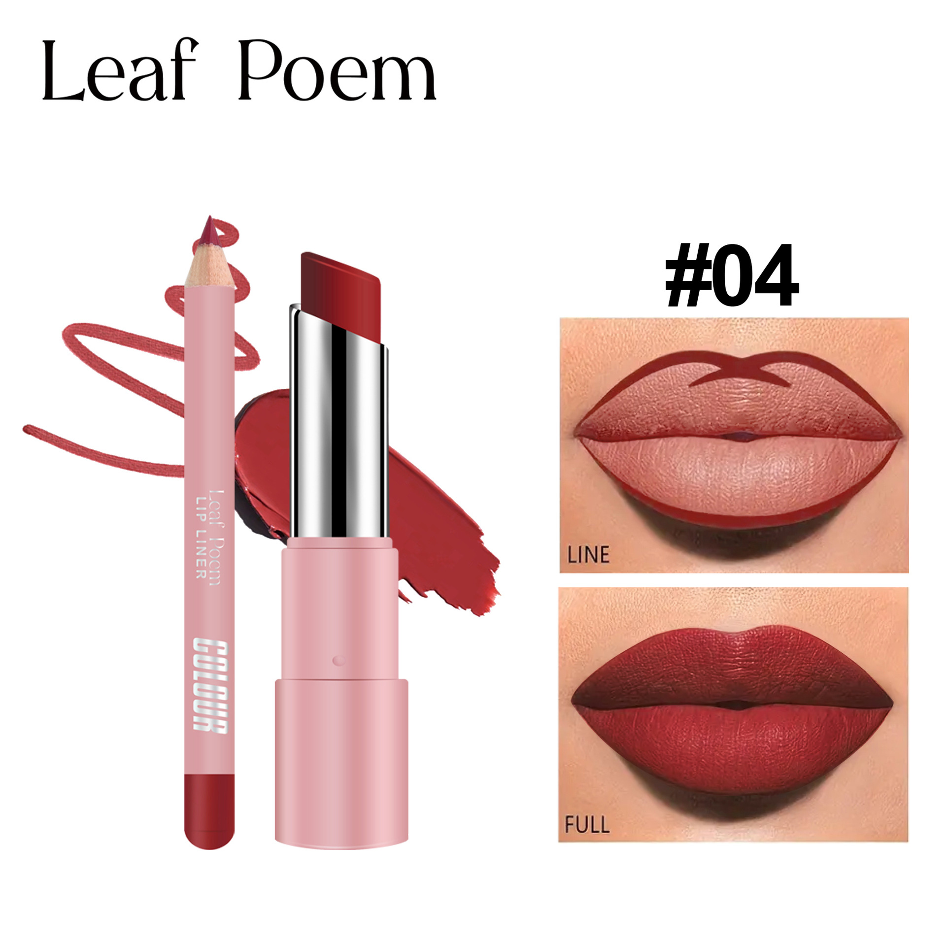 Suministro transfronterizo de Europa y América mat lipstick un conjunto completo de dos en uno de color desnudo frijol velvet lápiz de lápiz labial set lipstick
